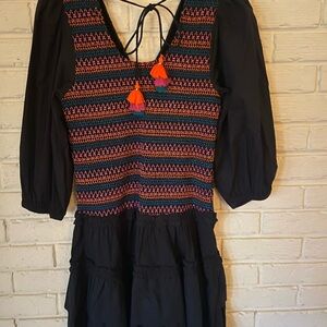 Love the Label Dress with Colorful Embroidery